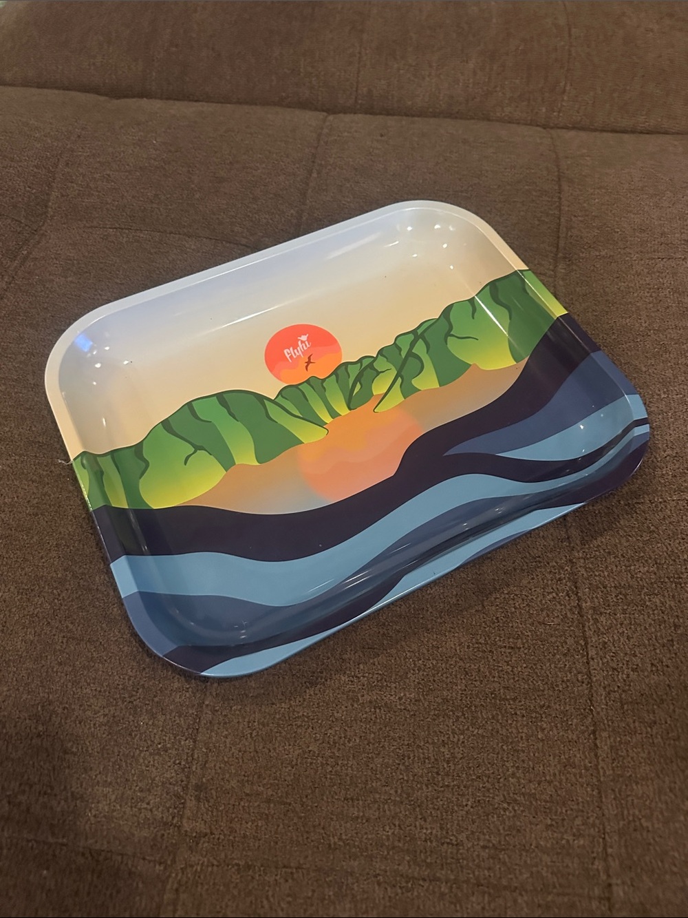 Colorful Coastal Tray - Blue/Green